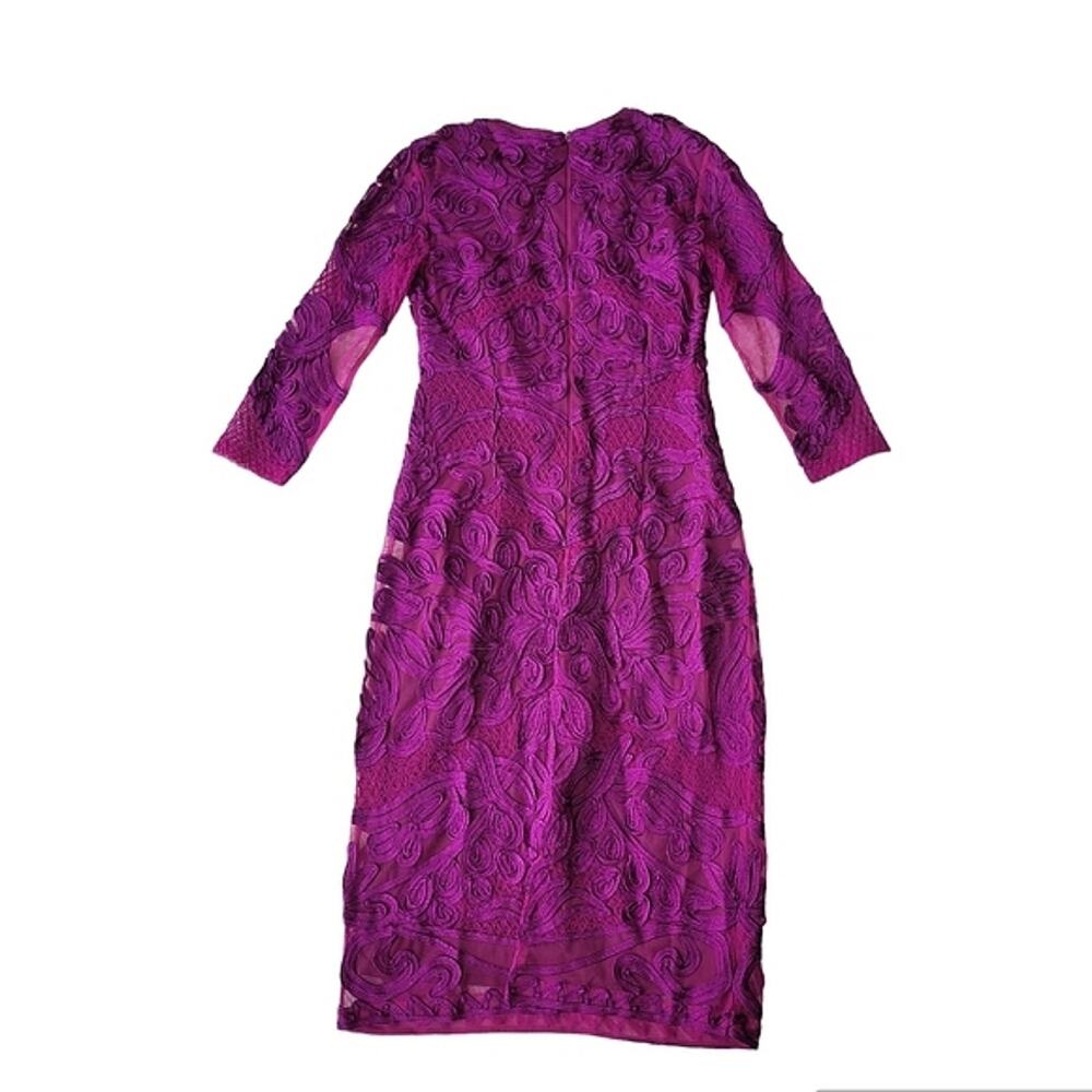 JS Collections 3/4-Sleeve Soutache sheath dress 4 - Picture 3 of 8